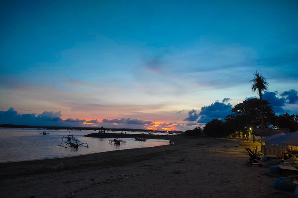 Sunset time at Sanur Beach
