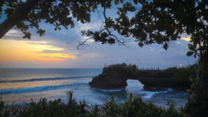 Tanah Lot Temple at Sunset Time